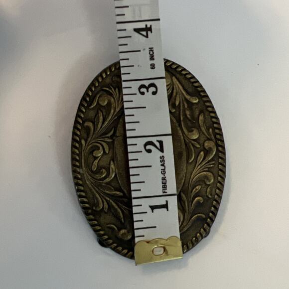 Vintage Belt Buckle 1977 RANDY Western Floral Custom Name The Kinney Co - Picture 5 of 7